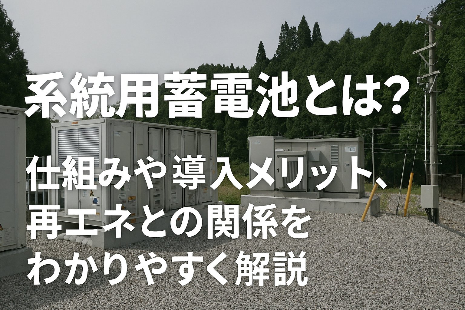 系統用蓄電池とは